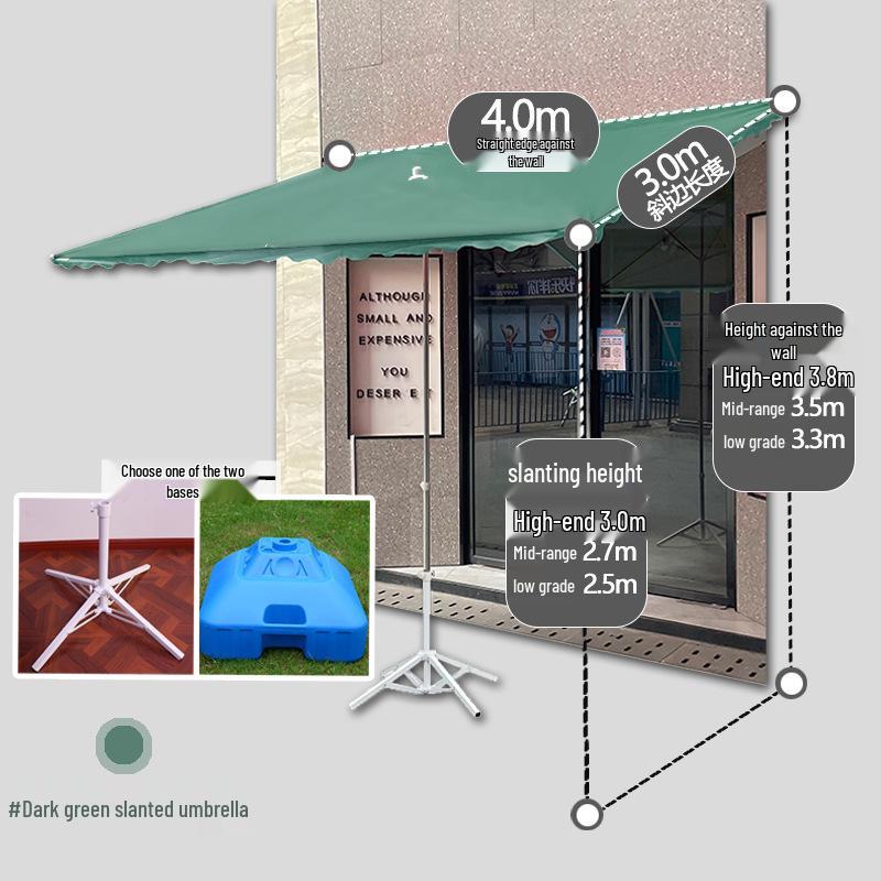 Großer winddichter Sonnenschirm: Gewerbliche Faltmarkise für den Außenbereich zum Sonnenschutz