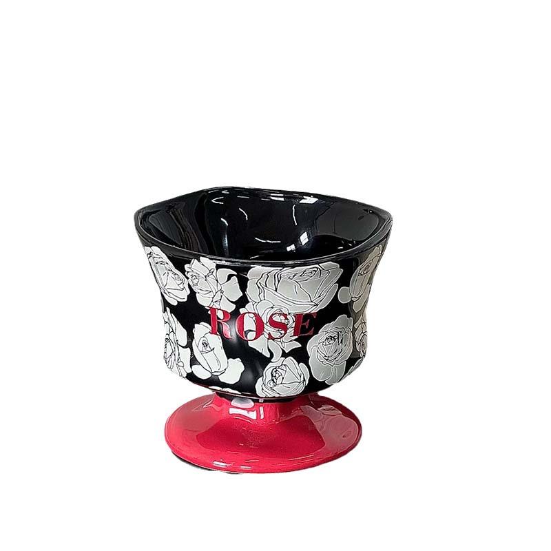 Creative Flower-Shaped Ceramic Coffee Cup for Home and Commercial Use - Ideal for Italian Coffee and Latte Art.