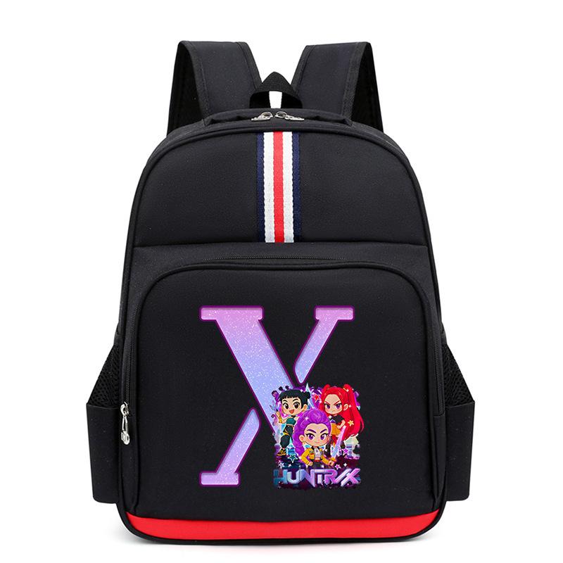 Anime Cartoon 26 Letters Lightweight Children'S Backpack Large Capacity School Trend School Bag For Primary And Secondary School Students