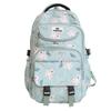 Trendy Black And Pink Casual Backpack For School Travel With Bear Print Design