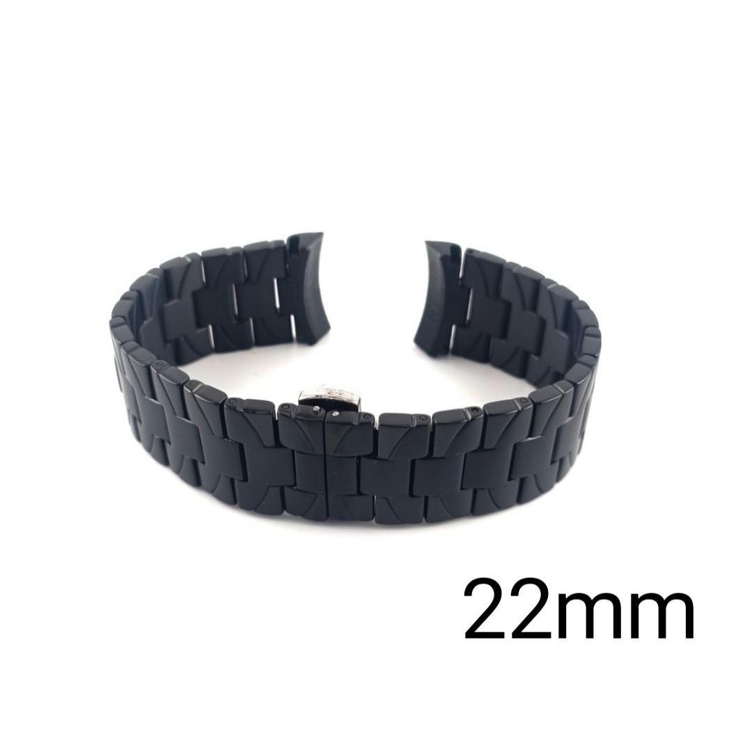 Used 22mm watch repair/replacement aftermarket bracelet PVD black double buckle [Compatible with] Panerai Luminor 40mm PANERAI