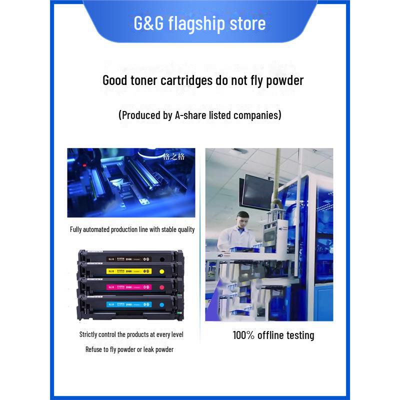 Gezhige 206a Toner Cartridge for HP: Compatible with M283fdw, M255dw, M255nw, M282nw, M283n Models.