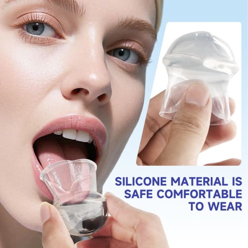 Essoy Anti-Snoring Tongue Mouthpiece, Prevents Snoring, Prevents Mouth Breathing, Improves Snoring, Tongue Stabilizer, Sleep Aid, Reusable, Unisex, Se