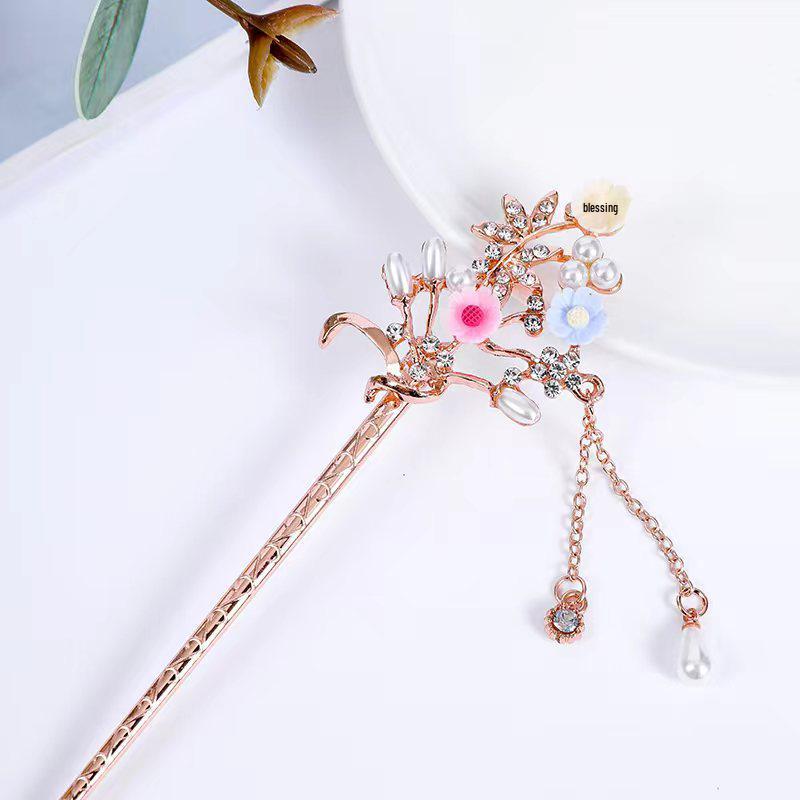 Women's 2026 Spring/Summer Chinese Tassel Alloy Hairpin - Qipao Hair Accessories