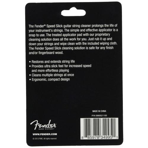 Fender Speed ??Slick Guitar String Cleaner, Black/Silver