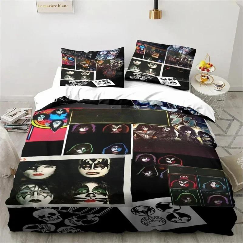 Bedding Classic Band Duvet Cover Pillowcase Home Bedroom Decor 135x200cm Microfiber Bedding 2/3 Piece Set, Gift.