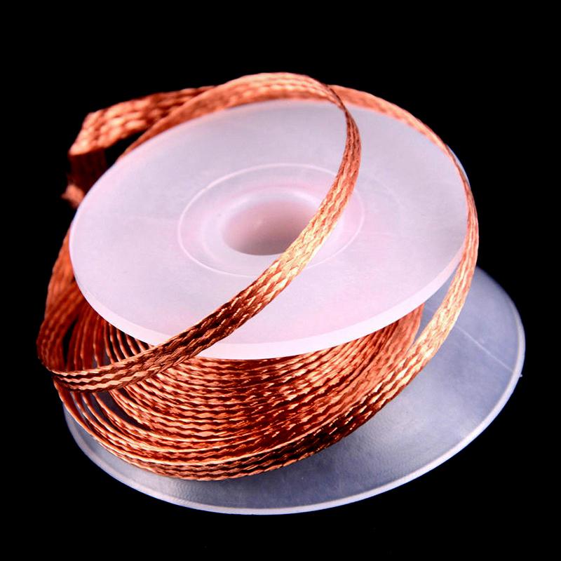 1 szt. 3,0 mm 1,5 m 3,0 m taśma do odlutowywania narzędzie do usuwania lutu knot do drutu narzędzie do naprawy