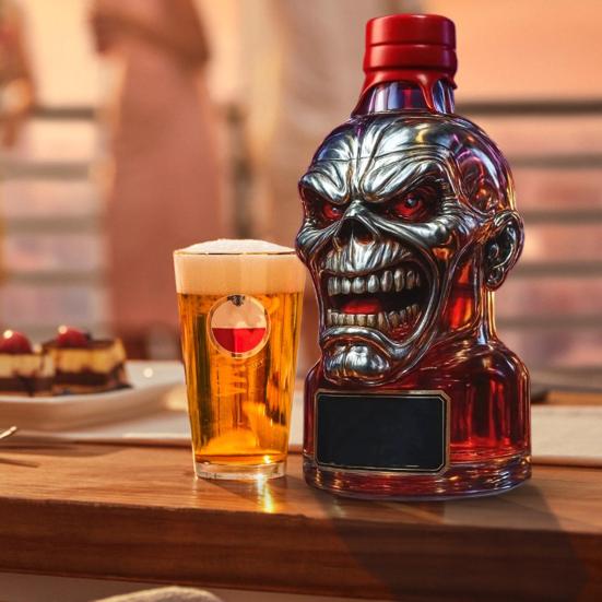 300ML Whiskey Decanter Unique Glass Whiskey Bottle Statue Artistic Liquor Container Iron Lady 50th Anniversary Whisky Gift for Whiskey Lovers