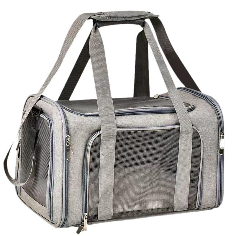 

Сумка-переноска для собак, мягкий боковой рюкзак, переноски для кошек, переноски для домашних животных, дорожные сумки для собак, одобренный авиакомпанией для перевозки маленьких собак, кошек, исходящие серый