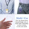 10-1Pcs Transparent ID Badge Card Holder Hard Protective Case Acrylic Waterproof Pass Work Card Cover for Office Hospital Staff