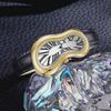 New Y2k Fashion Creative Men Women Melted Twisted Watches Luxury Streetstyle Irregular Shape Dial Unique Design Quartz Watch