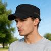 Quick Dry Flat Top Cap For Men Breathable Lightweight Baseball Cap For Summer Outdoor Running Caps