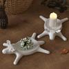 Easy Release Silicone Mold for Handmade Lying Cow Shaped Candlestick Candle Base Making Mould Tealight Holder Mold