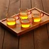 Heat-Resistant Glass Tea Cup with Handle - Household Gongfu Style, Transparent and Thickened for Individual Use