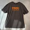 Svedka Wodka Promo T-Shirt Schwarz Orange Grafik-T-Shirt Gildan XL Werbe-Bar