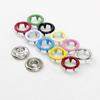 9.5mm Prong Ring Fasteners/Press Studs Metal Open Ring No Sew Button Pliers