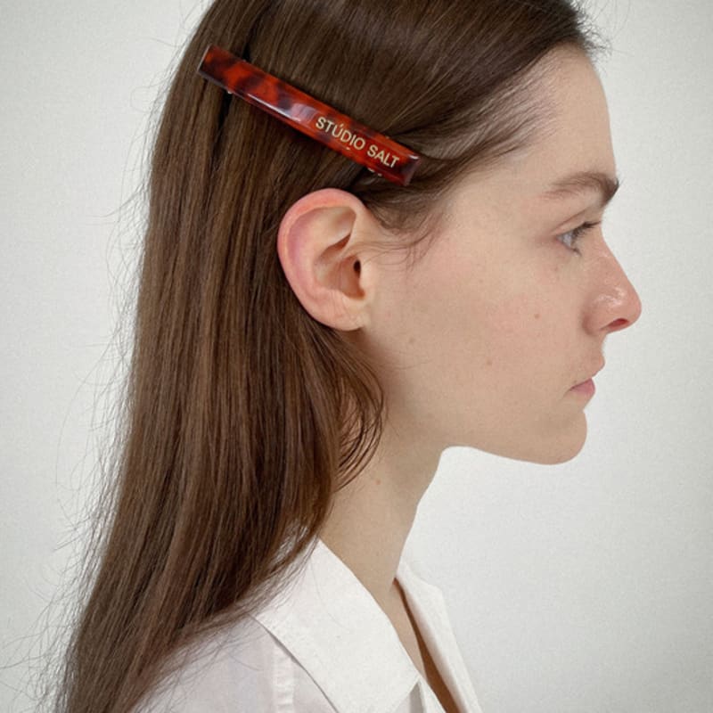 

Studio Salt [SALT Label] CLASSIC SQUARE HAIRPIN_BROWN BROWN