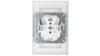 Asfora Double Socket Z/U White With Frame Eph9800221