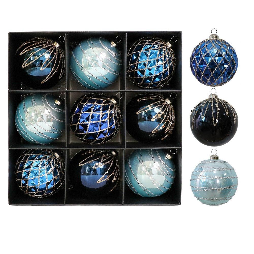 

9 шт. 8 см Рождественские подвески Неправильной формы Рождественские шары Новый год Style C