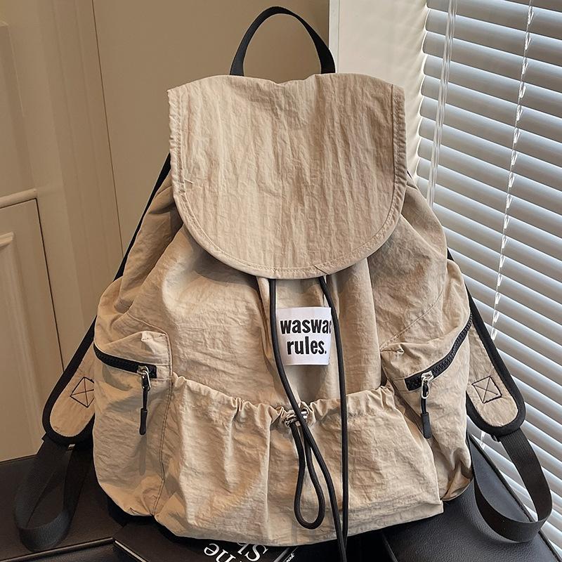 

Backpack Casual Large-capacity Student Schoolbag Drawstring Backpack чорний