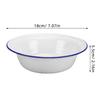 Vintage Enamel Basin Enamel Mixing Bowl for Kitchen Soup Serving Salad Food Prep Retro Dough Rice Washing Bowl
