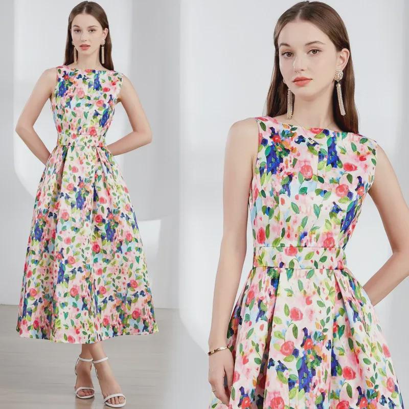 

2024 Sleeveless High-Waist A-Line Skirt with Three-Dimensional Tailoring XXL