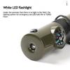 7 In 1 Survival Whistle Compass Thermometer Mirror Torch Magnifier Outdoor Tactical Camping Hiking Emergency Training Tools