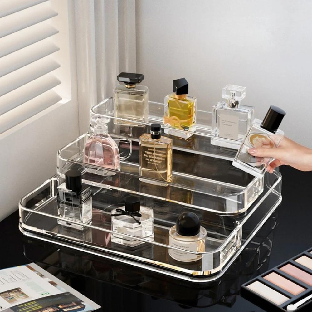 Perfume Storage Rack Transparent Skin Care Product Storage Box Jewelry Display  Advanced Transparent Multi-layer Storage Box