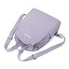 Lightweight Nylon Backpack with Side Zipper Pockets Top Handle Casual Daypack for Women Daily Commute Travel