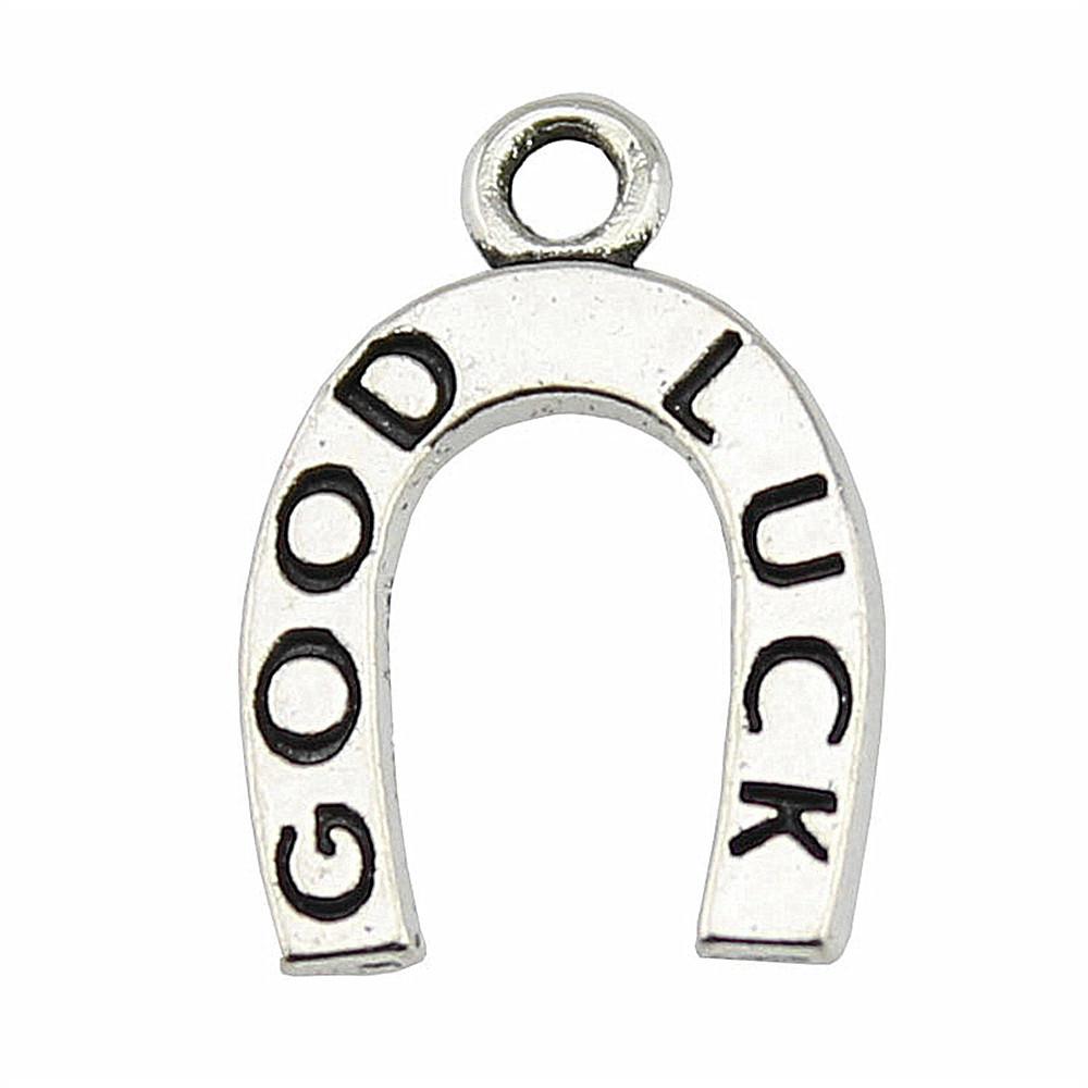Vintage Horseshoe Charms Alloy Metal Pendants For DIY Jewelry Lucky Themed Accessories