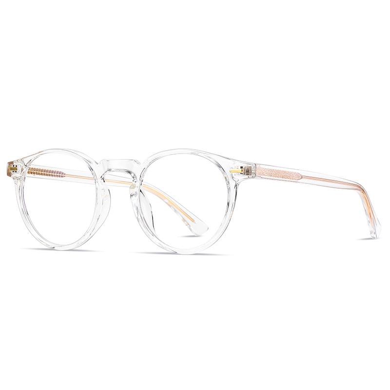 Anti Blue Rays Round Prescription Glasses For The Nearsighted Leopard Frame Student Prescription Spectacles 0 -0.5 -0.75 To -6.0