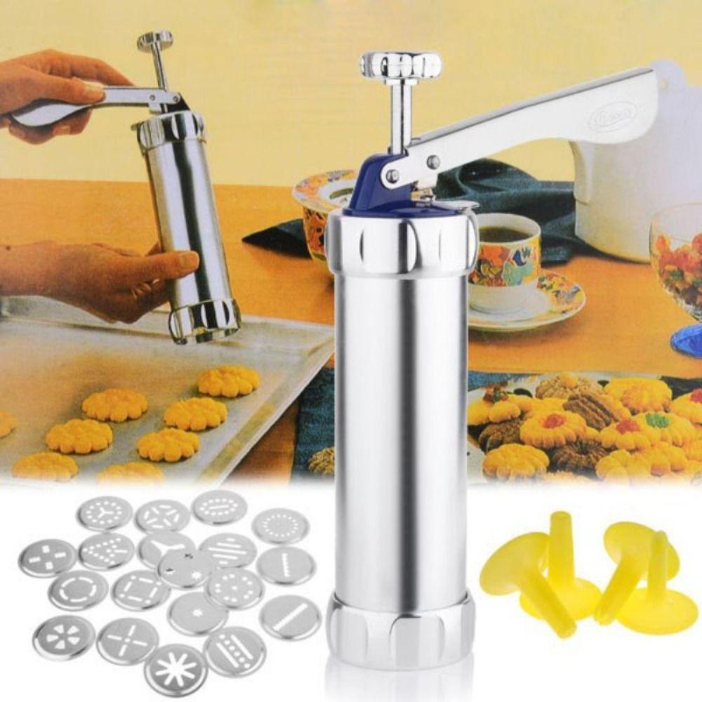 Aluminium Zinc Zinc Alloy Cookie Machine Mold 4 nozzles DIY Biscuit Maker Cookie Press Kit  Pastry Making