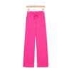 Lulu-Inspired High Waist Yoga Pants - Drawstring Straight Leg with Loose Drape for Casual Sports