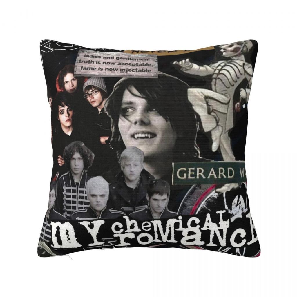 Pillow Cover My Chemical Romance MCR Music Band Design Cushion Cover Pillow Case For Office Car Home Decorative Pillowcases