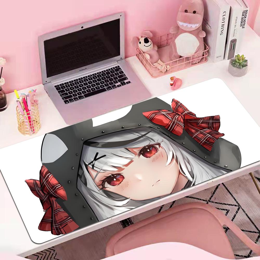Chloe Sakamata Anime Girl Mousepad Large Gaming Mouse Pad LockEdge Thickened Computer Keyboard Table Desk Mat