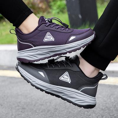 Women's Autumn and Winter Mid-top Velvet Warm Sports Casual Shoes Wear-resistant Cotton Shoes Medium Thickened Sports Shoes