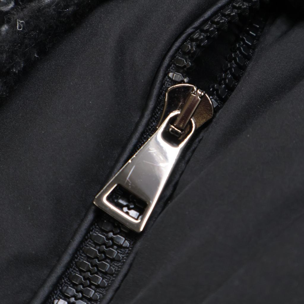 Moncler 2021 ELEUSINE Lamé Tweed Fringe Design Hooded Jacket Jacket 0 Black X whiteUsed