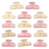 Women Hair Claw Letter Print Anti-slip Teeth Back Head Hair Clip Large Size Shower Hair Clamp Hair Accessory