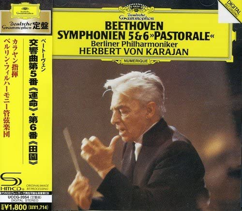 

CD HERBERT VON KARAJAN - Beethoven: Symphony No. 5 Fate & No UCCG2054 Japan ObiClassical Used