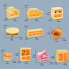 Cute Landscape Sofa Table Cabinet Miniatures Figurines Set 10Pieces Resins Ornaments for DIY Dollhouses and Home Decors