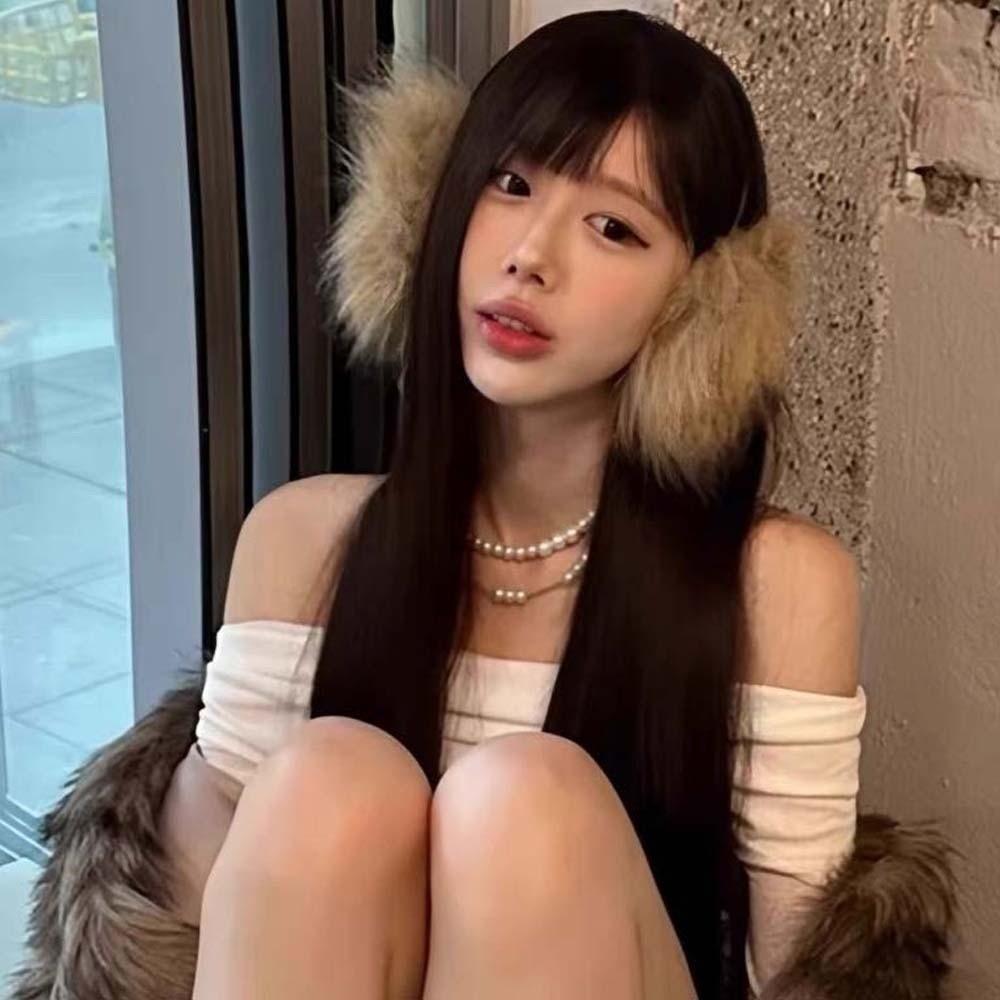 Y2K Faux Mink Fur Earmuffs Anti-cold Winter Thicken Earflap Comfortable Plush Ear Cover  Ski