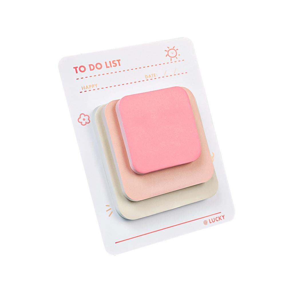 Self-Adhesive Memos Pad Colorful Notepads Aesthetic Sticky Note Lovely Sticky Notes School Office Supplies