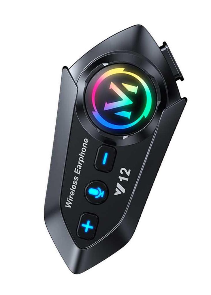 Auricolare Bluetooth per Casco Transfrontaliero: Interfono, Radio FM, Microfono Morbido/Rigido, Impermeabile, Lunga Durata della Batteria