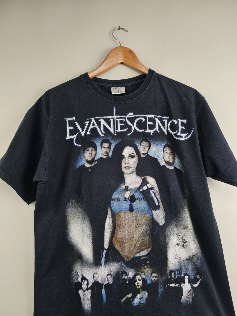 2003 Evanescence Rock Band Black Short Sleeve Unisex Tshirt Reprint KH7237 S