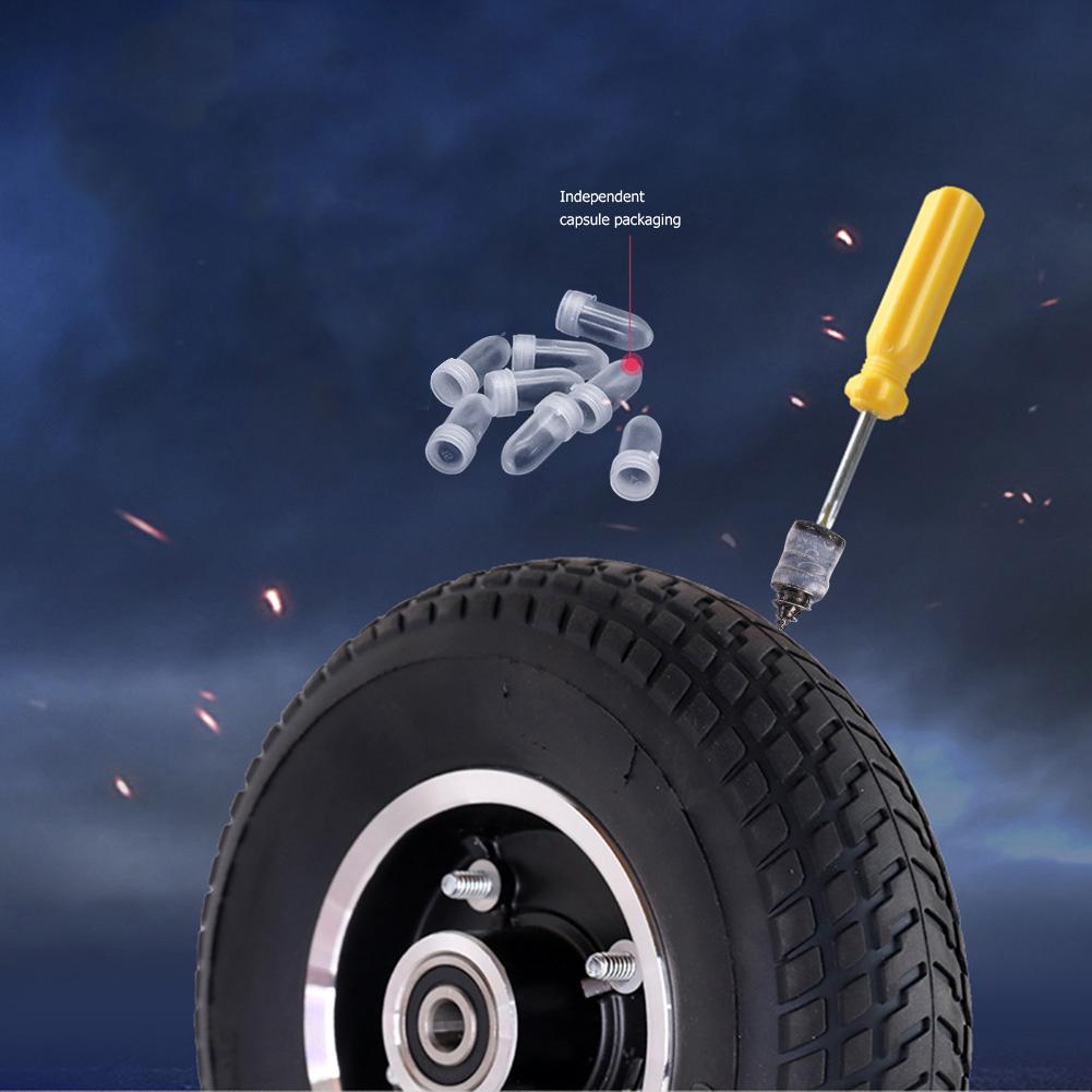 100 Pcs Vacuum Tire Repair Nail Bike Tire Puncture Repair Nail Tire Repair Tool Universal Rubber Nails Bike Tire Nail Kit