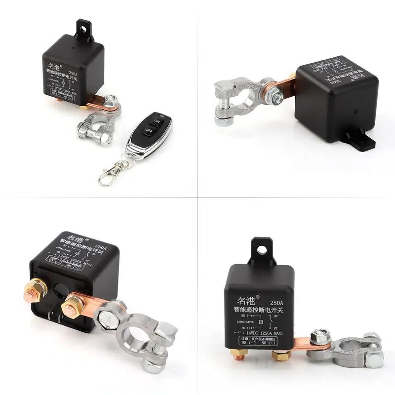 120A 200A 250A 12/24V Battery Switch Disconnect Cut Off Isolator Switch Relay Remote Control Battery with Remote Control Switch