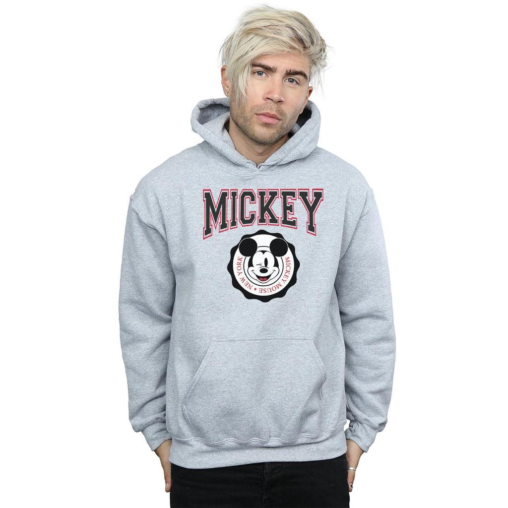 Disney Mens Mickey Mouse New York Seal Hoodie