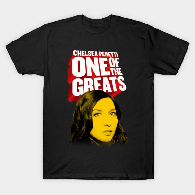 Asian Size Men Black Print T-shirt Chelsea Peretti Laughing With Chelsea Peretti No-Cut Print Cotton Tshirt 4XL чёрный