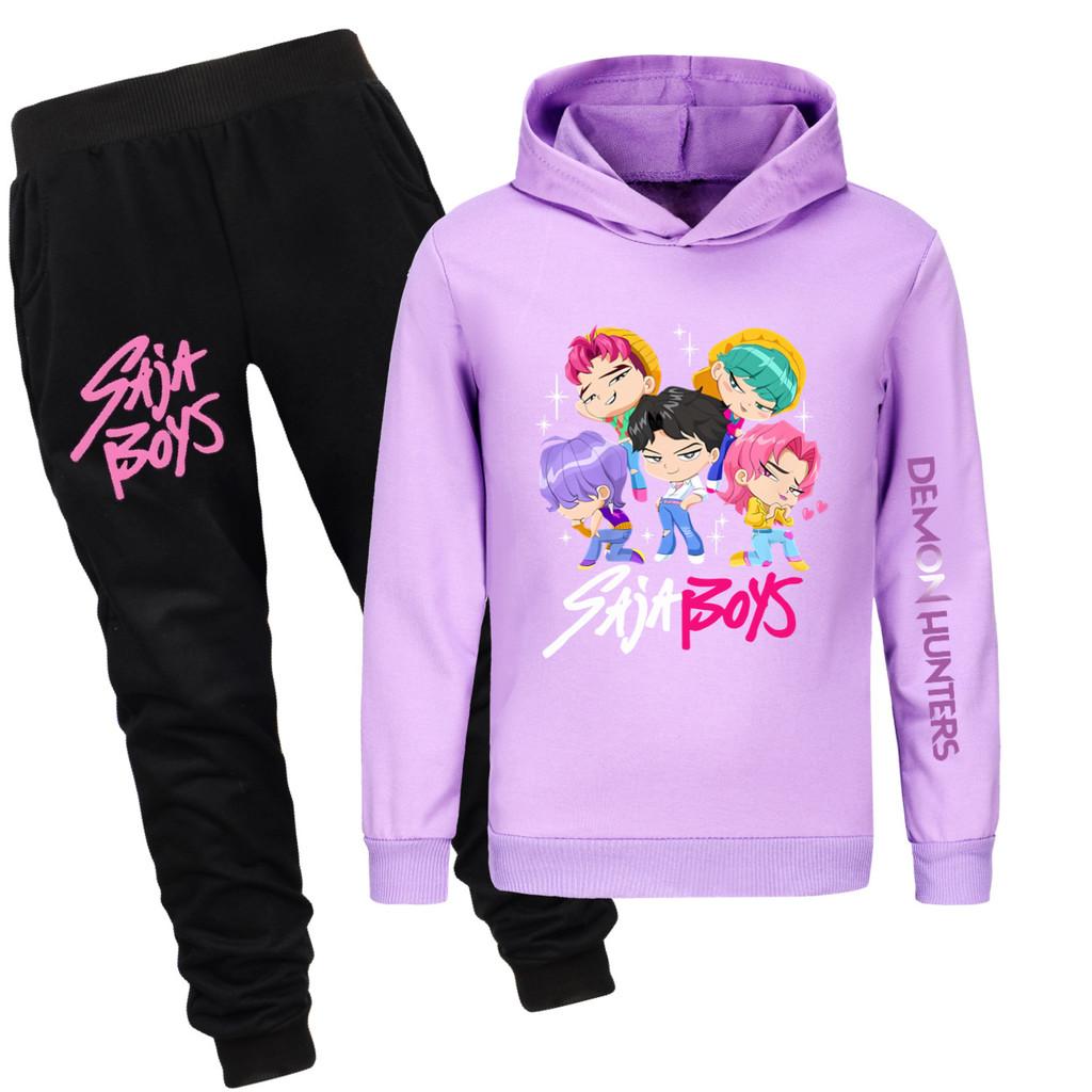 4988x Kids Girls Rumi Zoey Mira Print Hoodies Pants Trouser Clothes Set