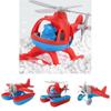 Cartoon Beach Aircraft Model Toy Plastic Spiral Propeller Airplane Wwii Fighter Jet Helicopter Red/blue
